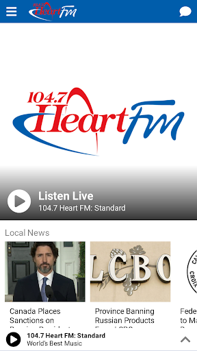 Android application Heart FM Woodstock screenshort