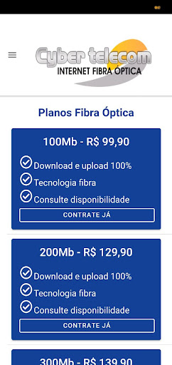 Android application Cyber Telecom screenshort