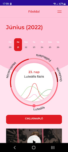 Android application Ciklusszinkron screenshort