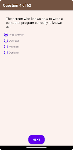 MCQs Quiz Computer Sci 10th