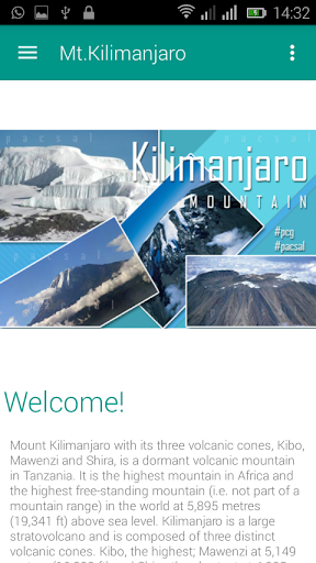 Mount Kilimanjaro App Screen 2
