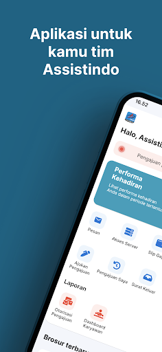 Android application Assist Team screenshort