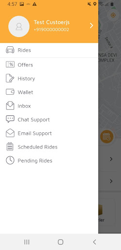 Alfa Cabs Screen 3