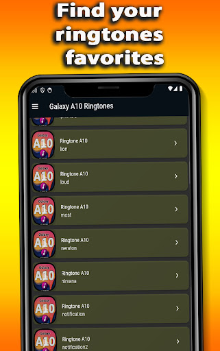 Ringtones A10 Galaxy Screen 3
