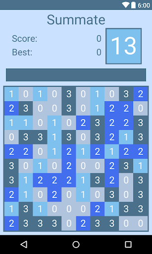 Android application Summate screenshort