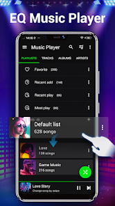 Screenshot 2 Reproductor de música - Bass android