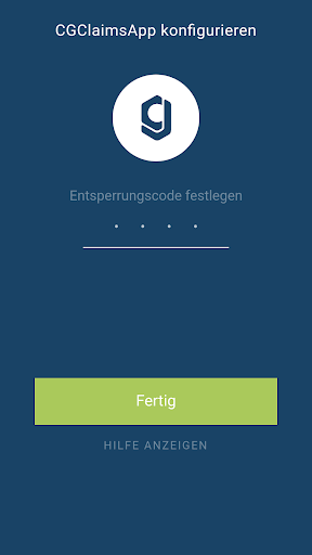 CGClaimsApp Screen 2