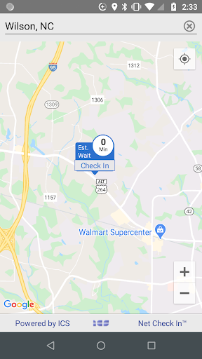 Android application Lee Ford of Wilson Check In screenshort