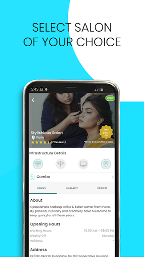 mooi | Book Premium Salon/SPA Screen 2