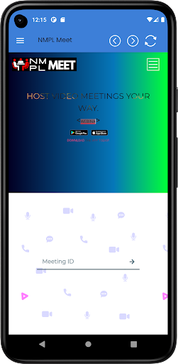 Android application NMPL Meet - Webinars on Fire screenshort
