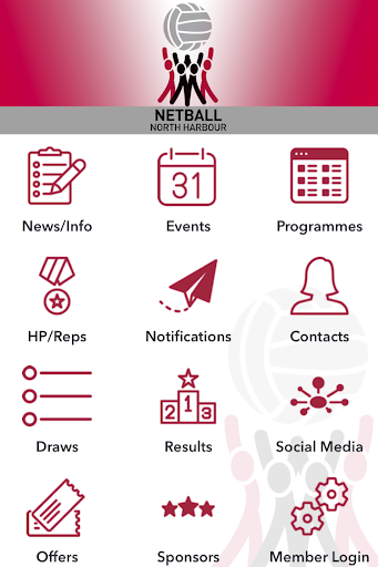 Android application Netball NH screenshort