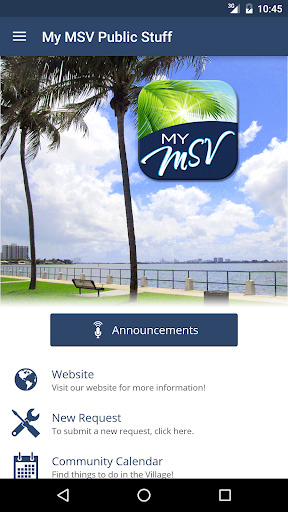 Android application My MSV PublicStuff screenshort