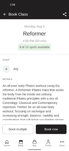 Pilates Lane Mermaid Waters Screen 3