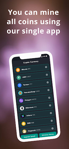 All in one mining app Screen 2