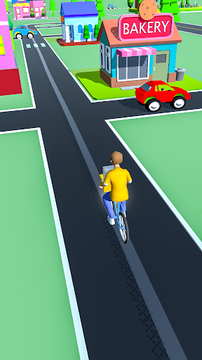 Paper Delivery Bicycle Rush 3d Screen 3