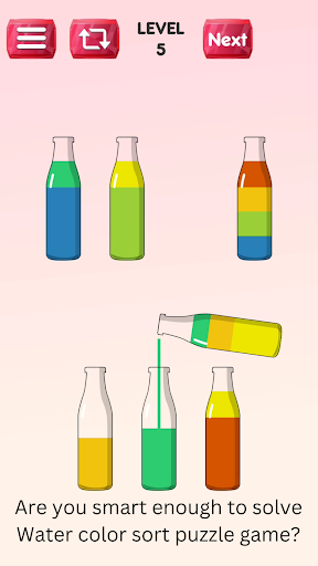 Android application Water Color Sort Puzzle Master screenshort