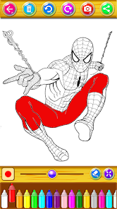 Spider Hero Coloring  screenshots 3