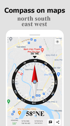 Android application Compass For Maps screenshort