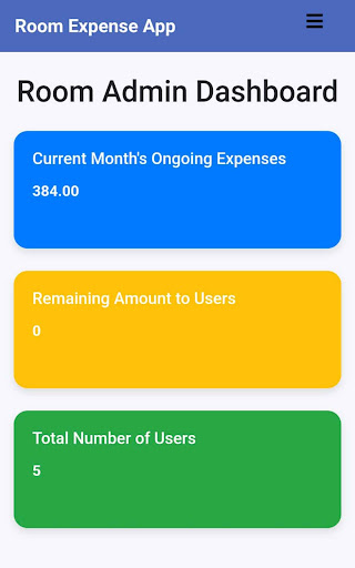 Shared Room Expense Manager