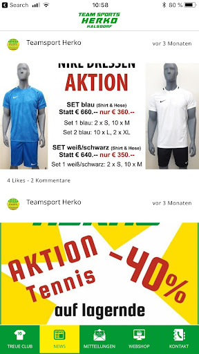 Team Sports Herko Screen 2
