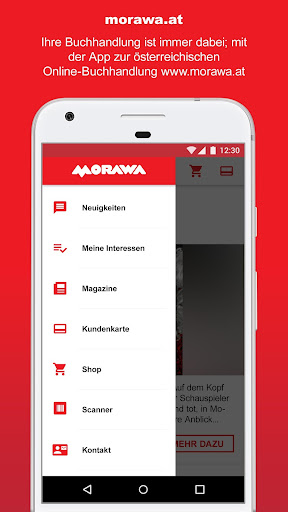 Android application morawa.at screenshort