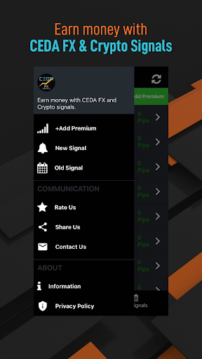 Android application CEDA: Forex and Crypto Signals screenshort