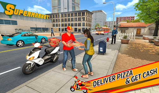 Imágen 9 Pizza Delivery Boy Bike Games android