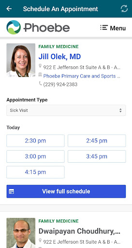 Phoebe Access Screen 2