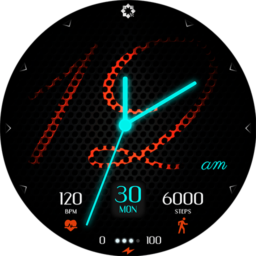 D340 Glowing Simple Watch Face logo