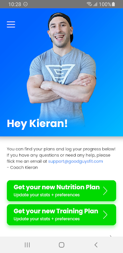 Android application Good Guys Fit screenshort