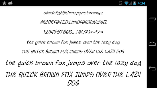 Fonts for FlipFont 50 Written screenshots 4