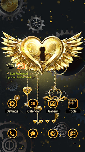 4K Wallpaper HD - Twinkle Gold Screen 2