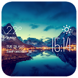 Le Havre weather widget/clock icon