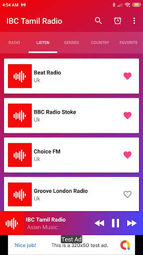 IBC Tamil Radio Live App fm UK Screen 2