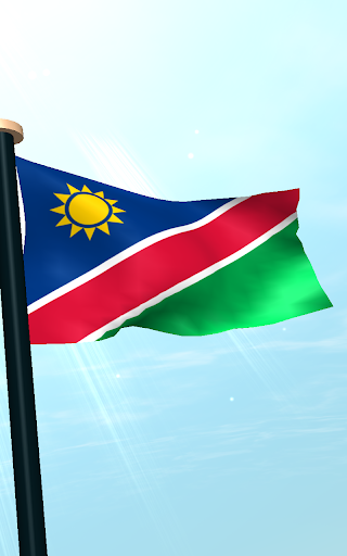 Namibia Flag 3D Live Wallpaper