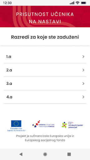 EVIDENCIJA NASTAVE Screen 3