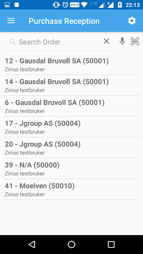 Zirius Logistics Screen 2