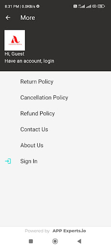 Android application Abubaker Fashion Store screenshort