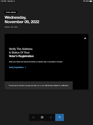 Android application GoVoteGa screenshort