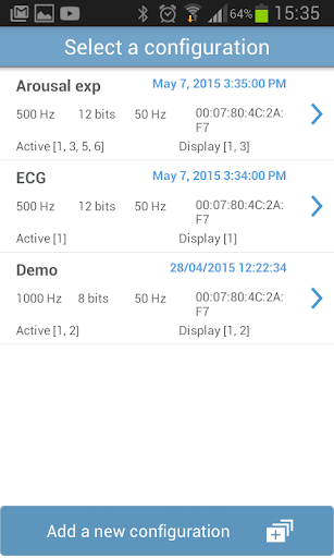 Pluxdroid Screen 2
