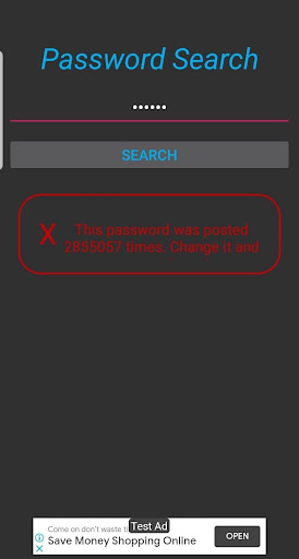 Am I Secure - Data Breach Scan Screen 3