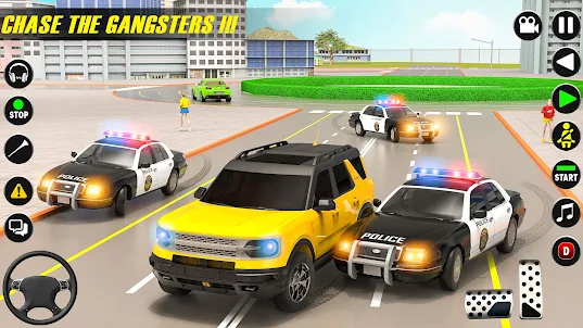 US Police Car Mall Crime Chase