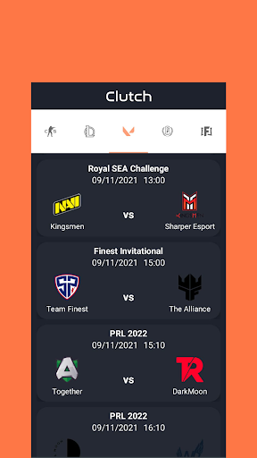 Clutch - Guia  streaming de esports