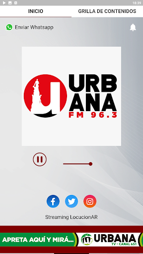 Android application Radio Urbana 96.3 screenshort
