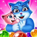 Cover Image of Download Bubble Shooter - Cat Pop Island Free Puzzle Game 8.9 APK
