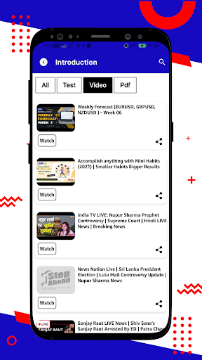 Android application One Step Ahead screenshort