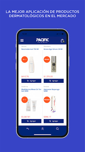 Android application Pacific Pharma screenshort