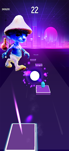 Smurf Cat 3D Music Tiles Hop - Screenshot 3