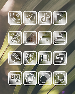 Lines Square - Paquete de iconos blancos Captura de pantalla