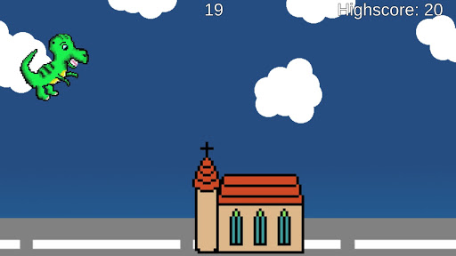 Pixel Dino Run - House Jumper Screen 3